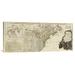 East Urban Home 'A New Map of North America, w/ the West India Islands (Northern Section), 1786' Print on Canvas Metal in Blue | Wayfair