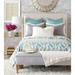 Eastern Accents Eloise Traditional Duvet Cover Cotton in Blue/Gray | King Duvet Cover + 5 Shams + 1 Bolster | Wayfair BDK-384