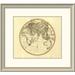 East Urban Home 'Eastern Hemisphere, 1801' Framed Print Paper in Gray | 22 H x 24 W x 1.5 D in | Wayfair EASN4008 39507052