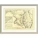East Urban Home 'State of Maryland, 1795' Framed Print Plastic in Gray | 34 H x 44 W x 1.5 D in | Wayfair EASN4436 39508564