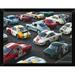 East Urban Home 'Vintage Sport Cars at Grand Prix Nurburgring' Framed Photographic Print Paper in Blue/Gray/Red | 12 H x 16 W x 1 D in | Wayfair