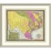 East Urban Home 'Map of Texas, 1846' Framed Print Paper in Brown | 38 H x 44 W x 1.5 D in | Wayfair EASN3660 39505847