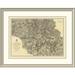 East Urban Home 'Civil War Military Operations of the Atlanta Campaign, 1876' Framed Print Paper in Brown | 30 H x 38 W x 1.5 D in | Wayfair