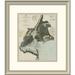 East Urban Home 'New York Bay & Harbor, New York, 1878' Framed Print Paper in Gray | 24 H x 21 W x 1.5 D in | Wayfair EASN4321 39508174