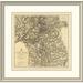 East Urban Home 'Civil War Military Operations of the Atlanta Campaign, 1877' Framed Print Paper in Gray | 29 H x 30 W x 1.5 D in | Wayfair