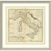 East Urban Home 'Italy & Sardinia, 1796' Framed Print Paper in Gray/Brown | 37 H x 38 W x 1.5 D in | Wayfair EASN3928 39506787