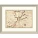 East Urban Home 'Portolan or Navigational Map of the Spain, Gibraltar & North Africa' Framed Print Paper | 23 H x 30 W x 1.5 D in | Wayfair