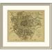 East Urban Home 'Vienna, Austria, 1833 - Tea Stained' Framed Print Paper | 27 H x 30 W x 1.5 D in | Wayfair EASN4199 39507738