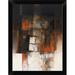 East Urban Home 'Le Ultime Luci Della Sera' Framed Oil Painting Print Paper in Gray/Orange | 12 H x 9 W x 1 D in | Wayfair EASN7364 39516741