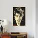 East Urban Home 'The Icon: Bob Dylan' Graphic Art Print on Canvas Metal in Black/Brown/Gray | 60 H x 40 W x 1.5 D in | Wayfair EAUU1206 37486134