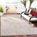 Brown/White 48 x 0.25 in Indoor/Outdoor Area Rug - Beachcrest Home™ Lithonia Beige Indoor/Outdoor Area Rug | 48 W x 0.25 D in | Wayfair