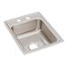 Elkay Lustertone 17" L x 22" W Drop-In Kitchen Sink Stainless Steel in Gray | 7.625 H x 17 W x 22 D in | Wayfair LR17220