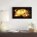 East Urban Home 'Abstract Fractal Fire on Black' Framed Graphic Art on Canvas in Orange | 14 H x 22 W x 1 D in | Wayfair ERNH9078 46735523