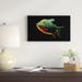 East Urban Home 'Fractal Pacu Fish on Black' Framed Graphic Art Print on Wrapped Canvas Metal in Black/Green | 16 H x 32 W x 1 D in | Wayfair