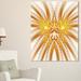 Design Art Fractal Flower Symmetrical Design Graphic Art on Wrapped Canvas in Yellow | 20 H x 12 W x 1 D in | Wayfair PT12093-12-20