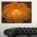 Design Art Water Lily Fractal Flower Graphic Art on Wrapped Canvas Metal in Orange/Red | 30 H x 40 W x 1 D in | Wayfair PT11868-40-30