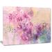 Design Art Twig of Lilac Flowers Large Floral Graphic Art on Wrapped Canvas Canvas, Cotton in Pink | 8 H x 12 W x 1 D in | Wayfair PT10016-12-8