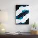 East Urban Home 'Isolation' Graphic Art Print on Wrapped Canvas in Teal Metal in Black/Blue/Gray | 60 H x 40 W x 1.5 D in | Wayfair