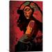 East Urban Home 'Shoulder Girl' Graphic Art Print on Wrapped Canvas Metal in Black/Orange/Red | 40 H x 26 W x 1.5 D in | Wayfair ESRB8941 37282283