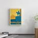 East Urban Home Kansas City Vintage Advertisement on Wrapped Canvas in Blue/Orange | 24 H x 20 W x 1.5 D in | Wayfair ESRB2199 34347589