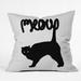 Tucker Murphy Pet™ Delsie Meowww Throw Pillow Polyester/Polyfill/Synthetic | 20 H x 20 W x 6 D in | Wayfair ESRB3511 34362932