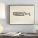 East Urban Home Whale Element Words v2 Framed Graphic Art Print on Canvas in Yellow | 13.6 H x 17.6 W x 1.5 D in | Wayfair EUBM8250 43118647