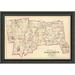 East Urban Home 'Connecticut: Hartford County South; 1893' Framed Print Plastic | 16 H x 34 W x 1.5 D in | Wayfair EUAH2354 39634678