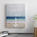 East Urban Home Happy Place X Beach Graphic Art on Wrapped Canvas in Blue | 20 H x 16 W x 1.5 D in | Wayfair EUNH5151 33409386