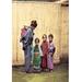 Buyenlarge Woman w/ Children by Beato Photographic Print in Blue/Green/Indigo | 36 H x 24 W x 1.5 D in | Wayfair 0-587-02221-3C2436