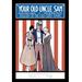 Buyenlarge Your Old Uncle Sam - Melody of the Old Gray Mare Vintage Advertisement in Blue/Red | 36 H x 24 W x 1.5 D in | Wayfair 0-587-03577-3C2436