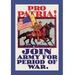 Buyenlarge 'Pro Patria Join Army for Period of War' by H. Devitt Welsh Vintage Advertisement in Blue/Red | 36 H x 24 W x 1.5 D in | Wayfair