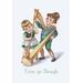 Buyenlarge St. Patrick's Day Children Painting Print in Green | 36 H x 24 W x 1.5 D in | Wayfair 0-587-10827-4C2436