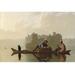 Buyenlarge Fur Traders Descending The Missouri by George Caleb Bingham Painting Print Canvas, Cotton in Gray/Green | 28 H x 42 W x 1.5 D in | Wayfair