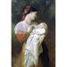 Buyenlarge Maternal Admiration by William Bouguereau - Unframed Print in Green/White | 42 H x 28 W x 1.5 D in | Wayfair 0-587-61537-LC2842