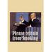 Buyenlarge 'Please Refrain from Smoking' by Wilbur Pierce Vintage Advertisement in Black/Blue | 36 H x 24 W x 1.5 D in | Wayfair 0-587-20864-3C2436