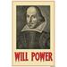 Buyenlarge 'Will Power' by William Shakespeare Vintage Advertisement in Gray/Red/Yellow | 36 H x 24 W x 1.5 D in | Wayfair 0-587-20608-xC2436