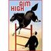 Buyenlarge 'Aim High' by Wilbur Pierce Vintage Advertisement in Black/Blue | 36 H x 24 W x 1.5 D in | Wayfair 0-587-22322-7C2436