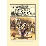 Buyenlarge Puck Magazine: Jester by John R. Neill - Unframed Advertisements Print in Gray | 36 H x 24 W x 1.5 D in | Wayfair 0-587-06436-6C2436