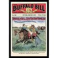 Buyenlarge 'The Buffalo Bill Stories Buffalo Bill' Vintage Advertisement in Black/Green/Red | 36 H x 24 W x 1.5 D in | Wayfair 0-587-15443-8C2436