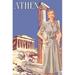 Buyenlarge 'Athens 50s Fashion Tour I' by Sara Pierce Vintage Advertisement in Blue/Gray | 36 H x 24 W x 1.5 D in | Wayfair 0-587-21276-4C2436