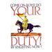 Buyenlarge 'Come on Boys Do Your Duty' by Vojtech Preissig Vintage Advertisement in Red/Yellow | 36 H x 24 W x 1.5 D in | Wayfair