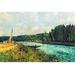 Buyenlarge 'The Banks of The Oise' by Alfred Sisley Painting Print in White | 24 H x 36 W x 1.5 D in | Wayfair 0-587-26307-5C2436