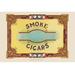 Buyenlarge Smoke Cigars - Advertisements Print in Blue/Red/Yellow | 44 H x 66 W x 1.5 D in | Wayfair 0-587-21945-9C4466