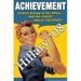 Buyenlarge 'Achievement - Hillary '08' by Wilbur Pierce Vintage Advertisement in Blue/Brown/Yellow | 66 H x 44 W x 1.5 D in | Wayfair