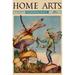 Buyenlarge 'Sprite Needs His Socks Darned' by Home Arts Vintage Advertisement Canvas in Blue/Brown/Green | 30 H x 20 W x 1.5 D in | Wayfair