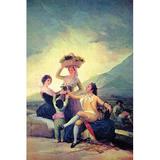 Buyenlarge 'The Vintage' by Francisco Goya Painting Print in Blue/Green | 30 H x 20 W x 1.5 D in | Wayfair 0-587-26419-5C2030