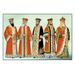 Buyenlarge Odd Fellows: Costumes for King Saul Painting Print in Green/Red | 24 H x 36 W x 1.5 D in | Wayfair 0-587-07116-8C2436