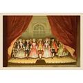 Buyenlarge 'School for Scandal: Cast on Stage' by Lucius Rossi Graphic Art in Brown/Pink | 24 H x 36 W x 1.5 D in | Wayfair 0-587-08952-0C2436