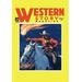 Buyenlarge Western Story Magazine: Under Fire Vintage Advertisement in Blue/Red/Yellow | 36 H x 24 W x 1.5 D in | Wayfair 0-587-10643-3C2436
