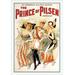 Buyenlarge 'The Prince of Pilsen' Vintage Advertisement in Black/Gray/Red | 36 H x 24 W x 1.5 D in | Wayfair 0-587-19774-9C2436